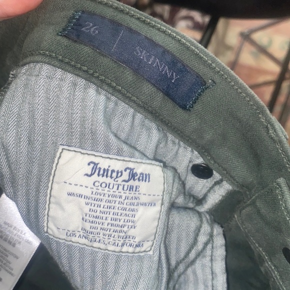 Vintage Green Juicy Jean Couture Pants - Picture 5 of 5